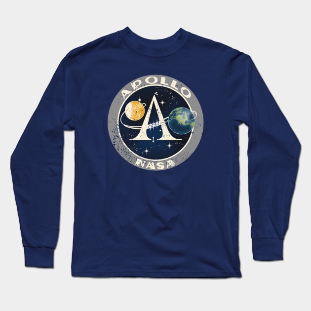Apollo Program Vintage Insignia Long Sleeve T-Shirt by Distant War